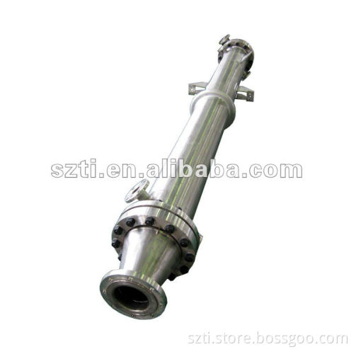 Full titanium shell and tube heat exchanger